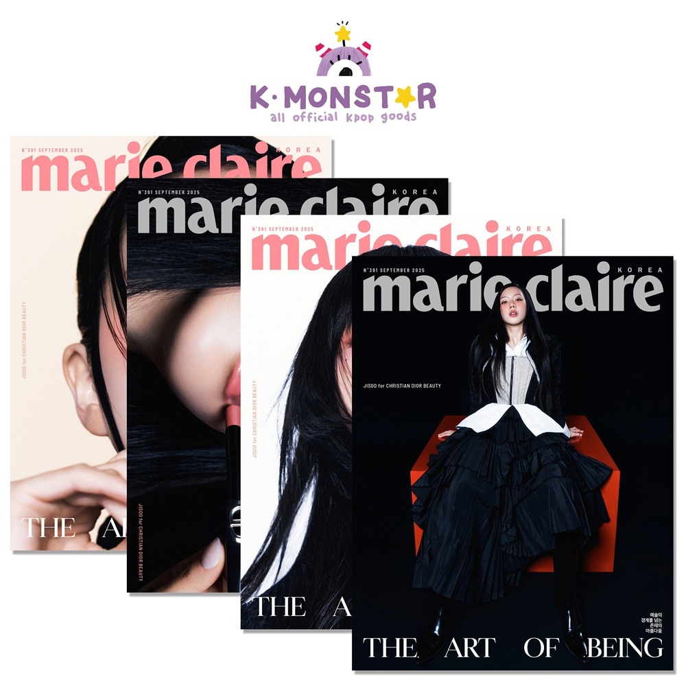 [和訳付き] marie claire KOREA 4種SET 2025年 9月号 BLACKPINK JISOO