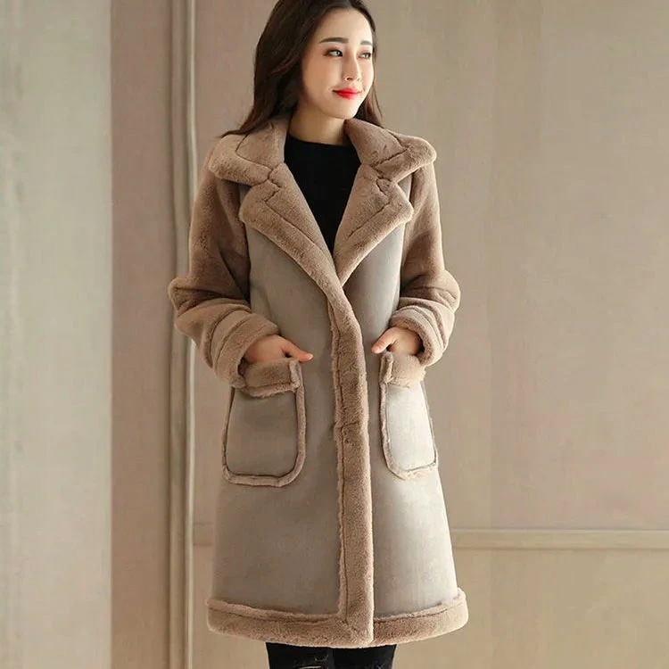 ボアコートロングコートレディースジャケットファーコートフェイクムートンコートムートン風裏起毛ボアロングコートアウタージャケット大きいサイズ通勤オフィスカジュアル暖かいもこもこ304050