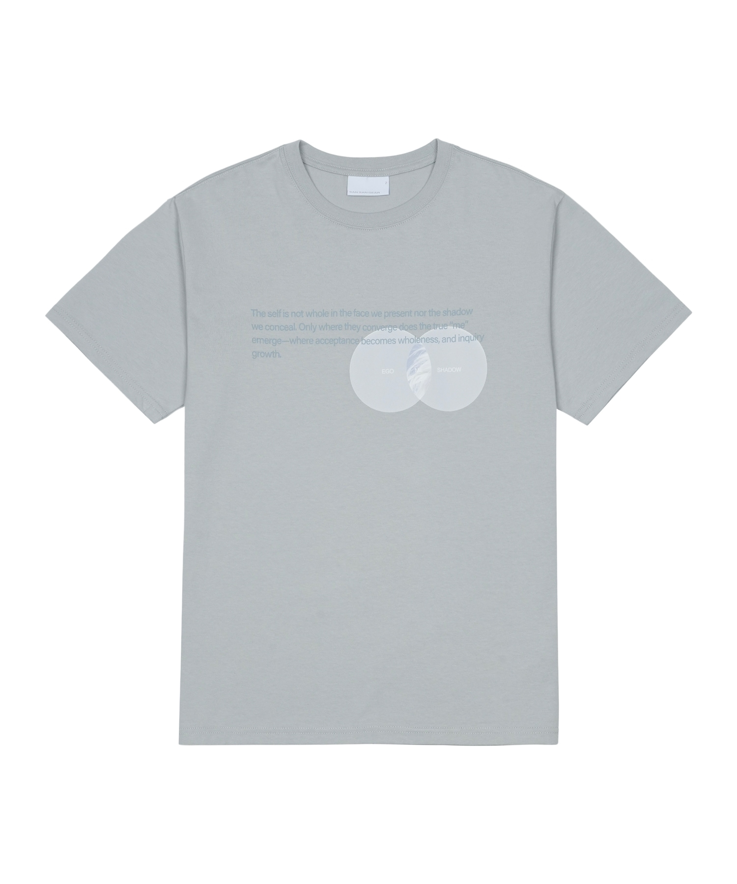 【SANSANGEAR】 26SS MIND T-SHIRT : LIGHT GREY