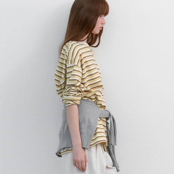 MULTI STRIPE BOXI TEE (T-7173)