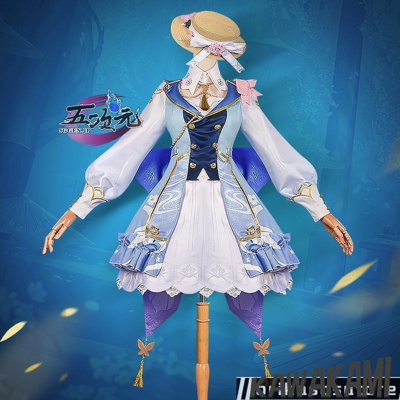 五次元　基萌　原神　コスプレ　神里綾華　花時に訪れた手紙　新スキン　コスチューム　衣装　ウィッグ 　追加可