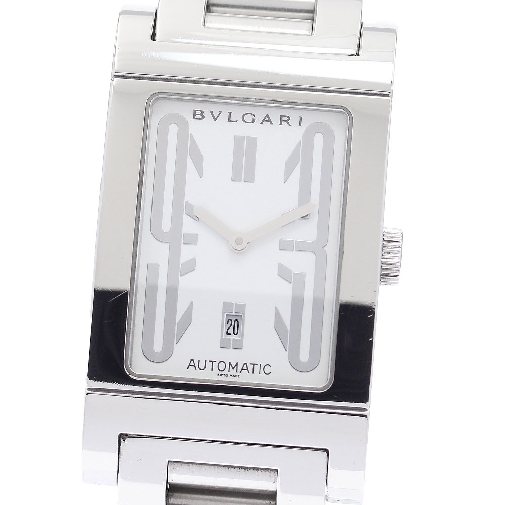 ブルガリ BVLGARI RT45S レッタンゴロ デイト 自動巻き メンズ _934502【中古】