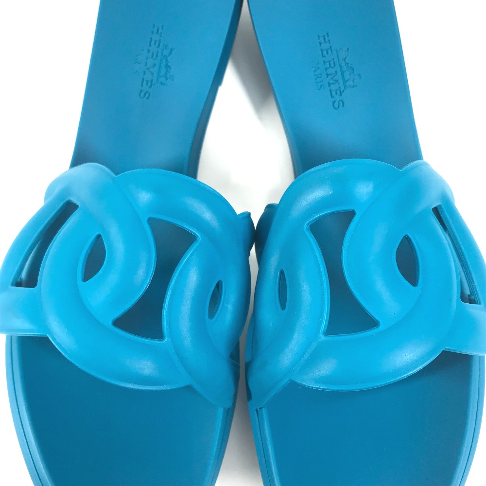 サンダル アロハ 靴 シューズ ビーチサンダル スリッパ フラット シェーヌダンクル ラバー ブルー