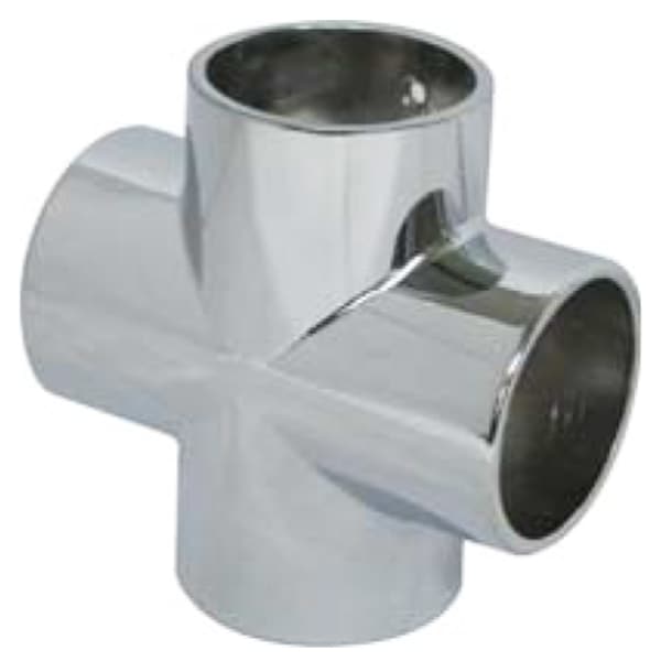 水上 クロス 穴付 32mm クローム [6個入] 【0933-04066】