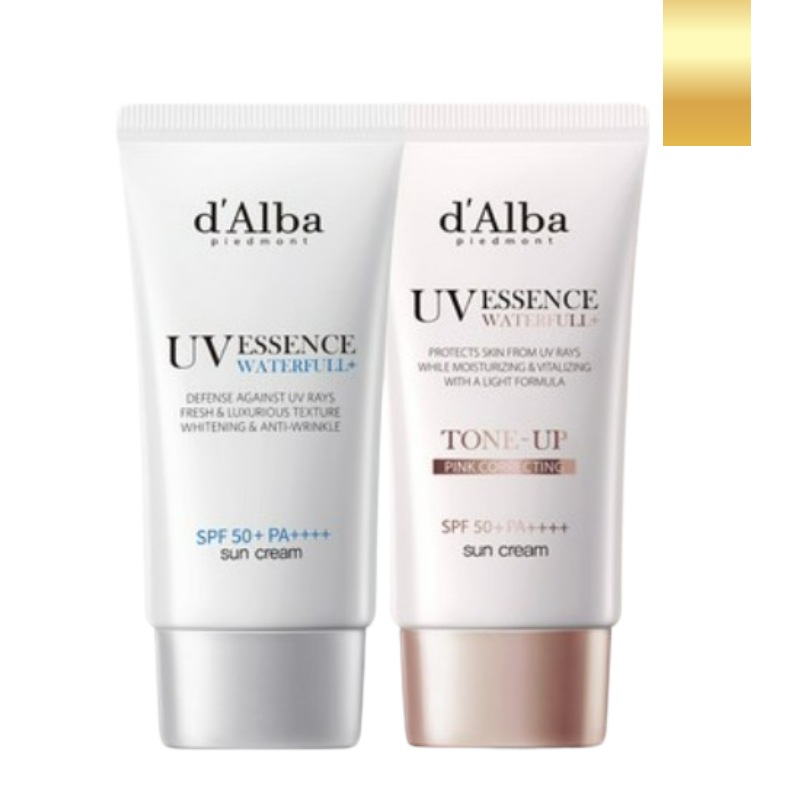 ウォータフルエッセンスサンクリーム 50ml+トーンアップサンクリーム 50ml/ SPF50+PA++++ 保湿/ツヤ/UV/日焼け止め/サンクリーム/化粧下地