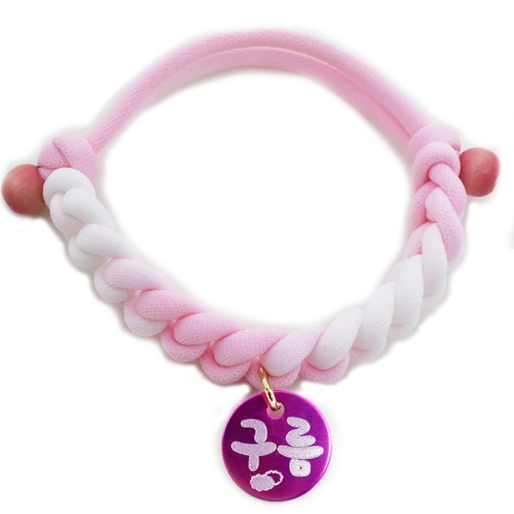 ペッツルック 軽くてきれいな子猫 猫認識表 ネックレス36.デイリークリームピンク1個