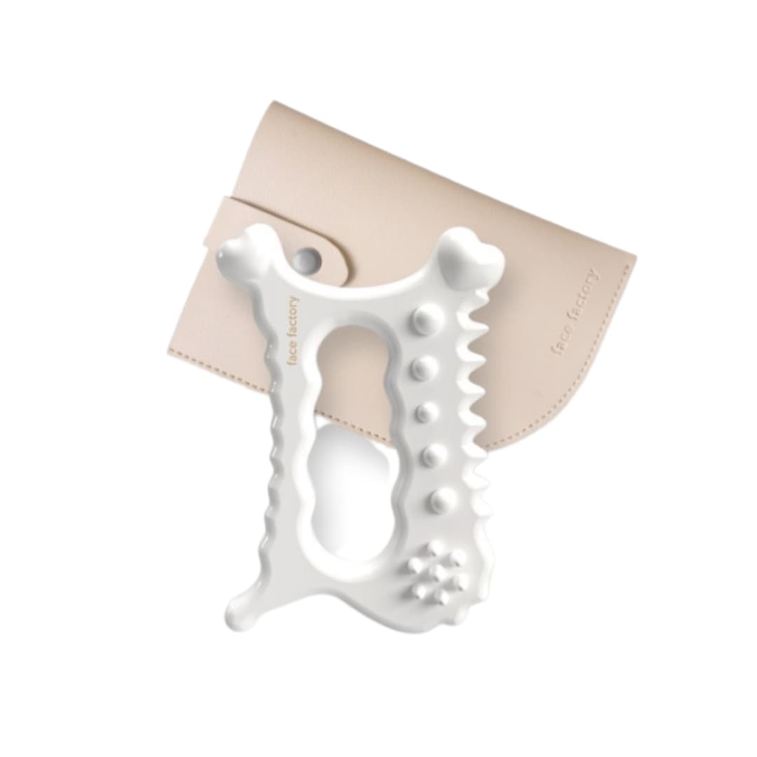 フェイスファクトリー デトック カッサマサジャー + ポーチ説明書付き face factory/ D-TOK Guasha Massager