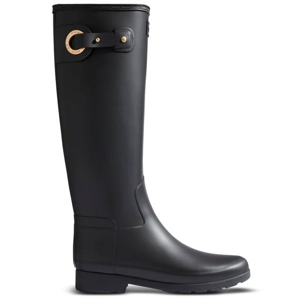 ハンター HUNTER レディース リファインド アイレットバックル トールブーツ シューズ WFT2299RMA-BLK