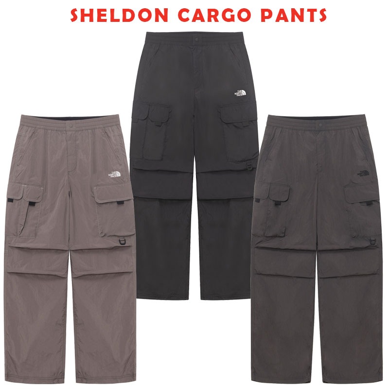 韓国正規品保証 関税負担なしNP6NR08J SHELDON CARGO PANTS デイリー 基本 着装 男子 女子 人気 韓国 ファッション 男女共用 アウトドア