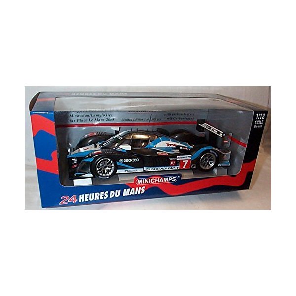 minichamps 24 hour peugeot 908 HDI FAP minassian lamy klien 6th place le mans 2009 racing car 1:18 s