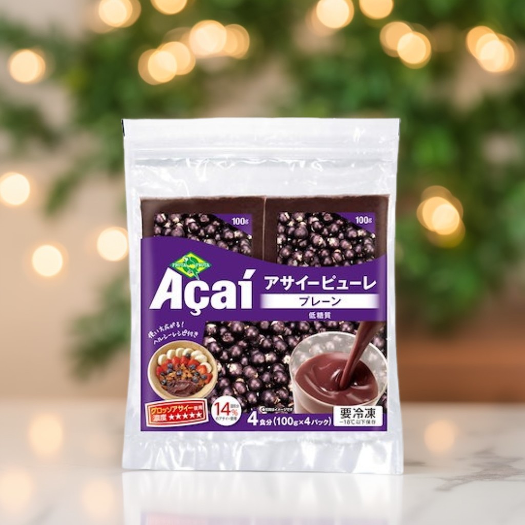 フルッタフルッタ アサイー 冷凍ピューレ 1200g(400g×3袋)