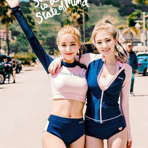 Qoo10] スイミング 水着 長袖 ワンピースタイプ