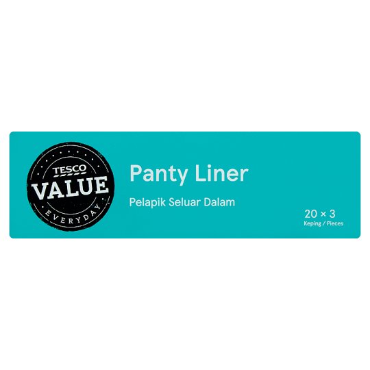 最安 Tesco Everyday Pieces 20 x 3 Liner Panty Value 生理用品