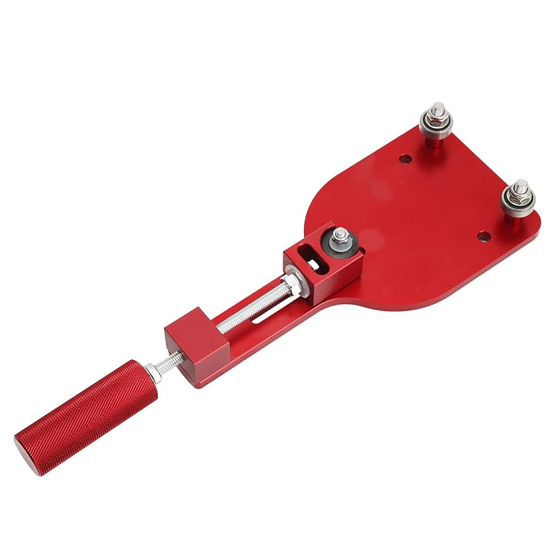オイルフィルターカッター 2-3/8in から 5in のフィルターに対応する効率的ツール 滑り止めハンドル 高強度 亜鉛合金製 (赤)