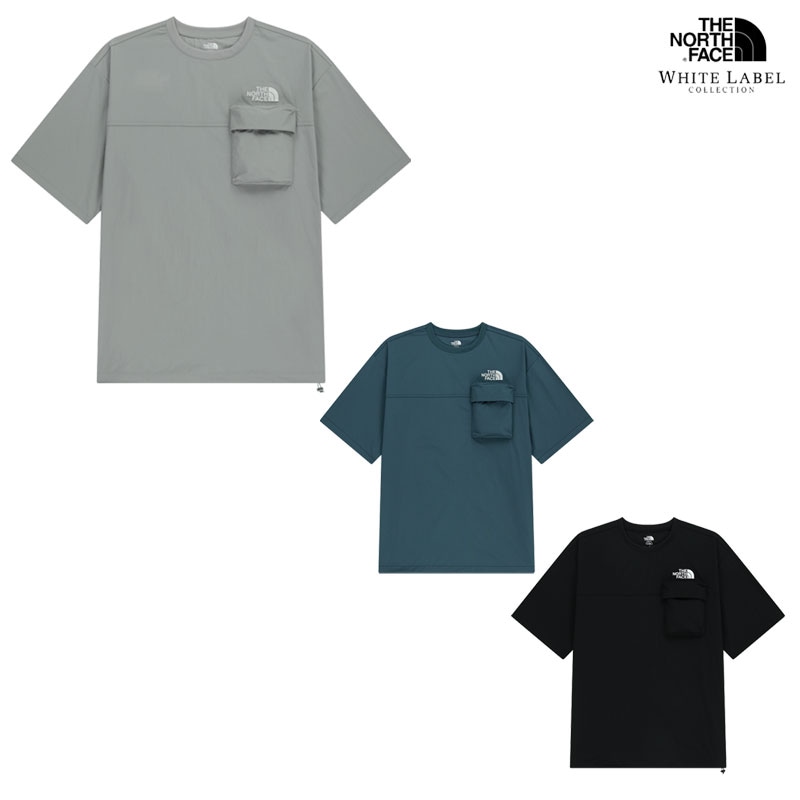 韓国正規品 ユニセックス 接触 冷感 ウーブン ロゴ 半袖 Tシャツ [3カラー] カットソー ショートスリーブ Tシャツ 韓国ファッション デイリー