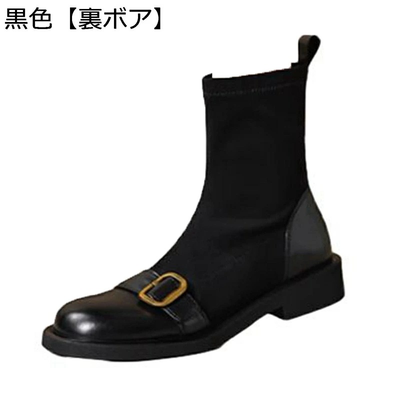 レディース ショートブーツ 秋冬 ローヒール スエード カジュアル ファッション ハーフブーツ アンクル丈 コンフォート カジュアル ファッション 細見え 歩きやすい 通勤 オフィス