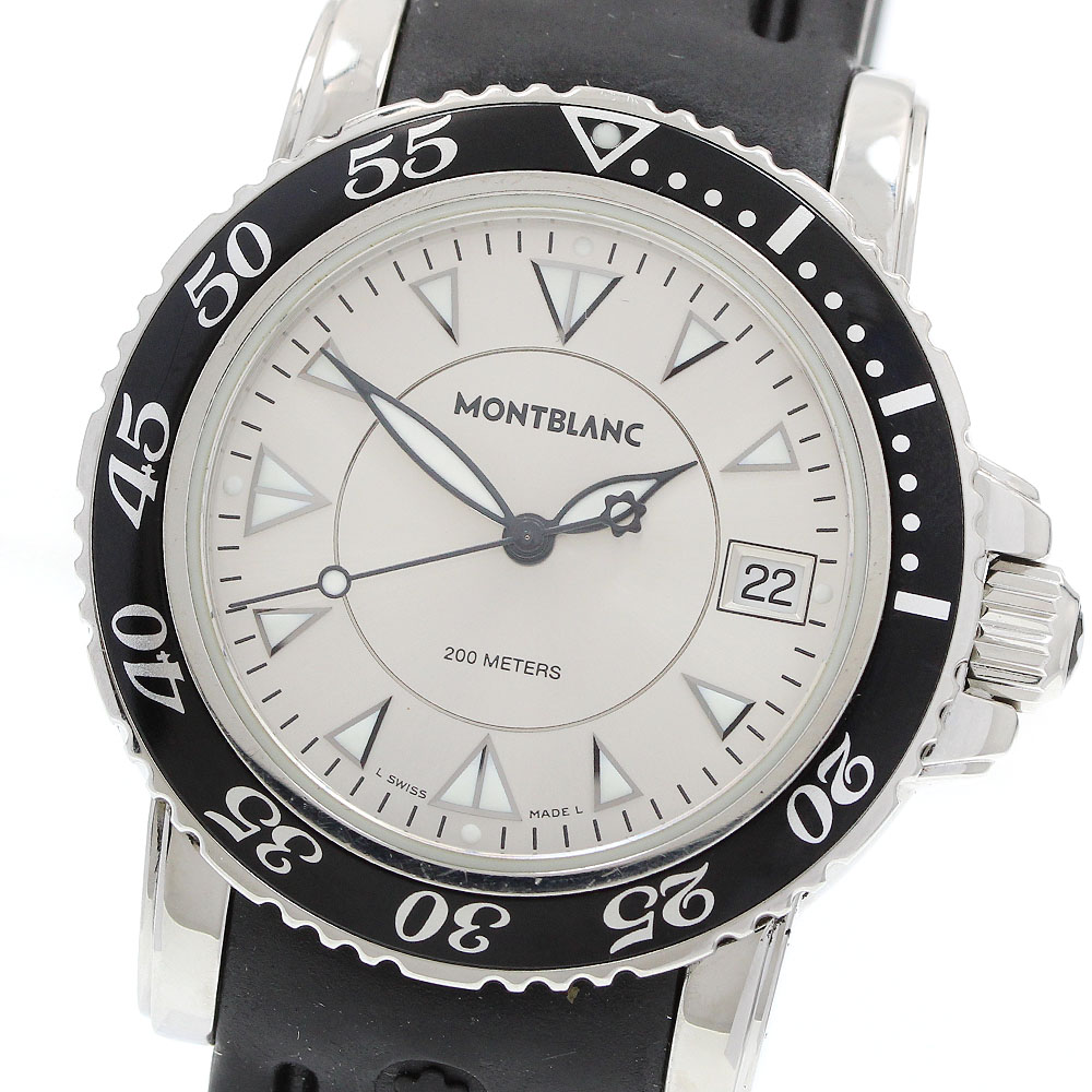 モンブラン MONTBLANC 7037 マイスターシュテック デイト クォーツ メンズ _960095【中古】