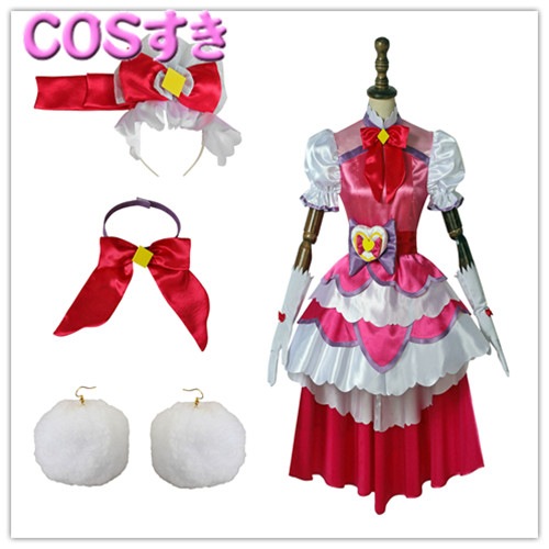 【全店任意2枚購入で100円OFF】HuGっと!プリキュア キュアマシェリ 愛崎えみる コスプレ衣装 コスチューム　cosplay イベント