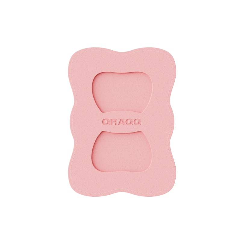 【GRAGG】 RIBBON MAGSAFE CARD SLOT - LIGHT PINK カードケース 正規品