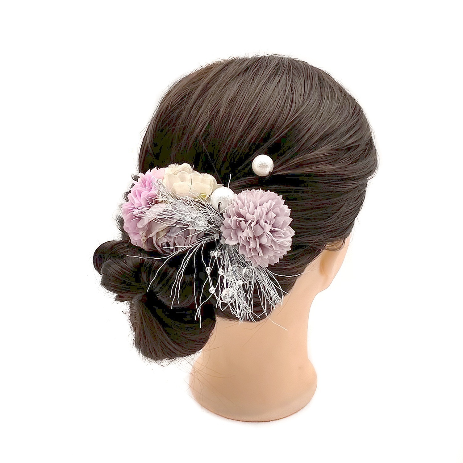 お盆ヘアピン和風ヘアアクセサリーセットシルクフラワー着物アクセサリーカシャフラワーヘッドドレスホットスタイル