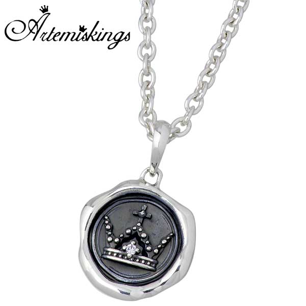 アルテミスキングス ARTEMIS KINGS シーリングクラウンチャーム シルバー ネックレス アクセサリー キュービック シルバー 925 スターリングシルバー AKP0080CL60