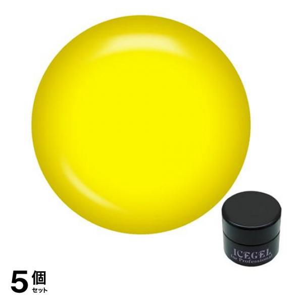 ICEGEL(アイスジェル) A BLACK ガラスジェル GG-646 ガラスイエロー 3g 5個セット