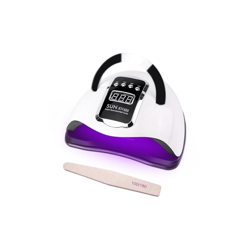 Olipa LED ＆ UV ネイルライト UVライト レジン用 280W 自動感知センサー 66LEDs ジェルネイル ライト 硬化ライト 取っ手付き 人感センサー 低ヒート機能 自動点灯 ５段階タ