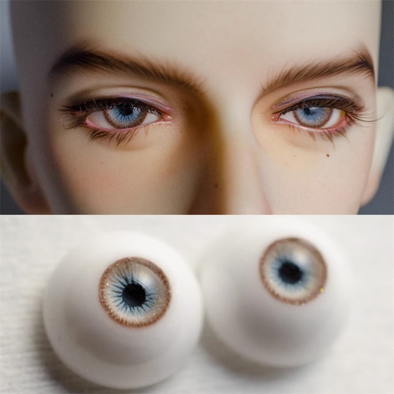 BJD ドール アイ 石膏アイ 三白眼 10mm/12mm/14mm/16mm/18mm/20mm/22mm/24mm SD/MSD/幼SD球体関節人形用アイ