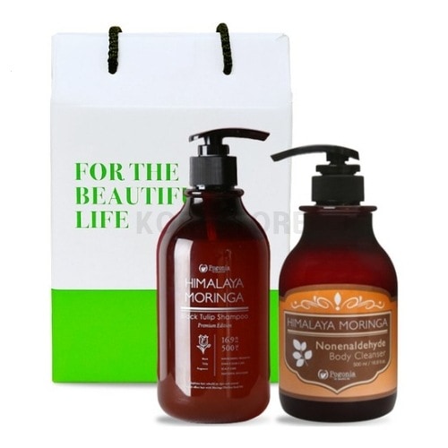 モリンガ ブラック チューリップ シャンプー 500ml + ノネンアルデヒド ボディクレンザー 500ml ギフトセット