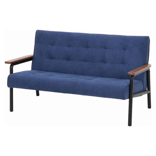 不二貿易 33354 アイアンウッドソファー フレンズ 2P BL メーカー直送