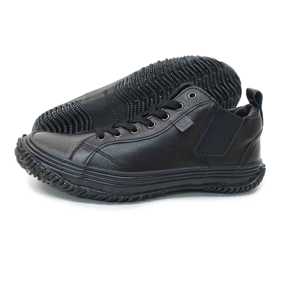 スニーカー SP-442 ブラック/ブラック 黒 メンズ レディース 革