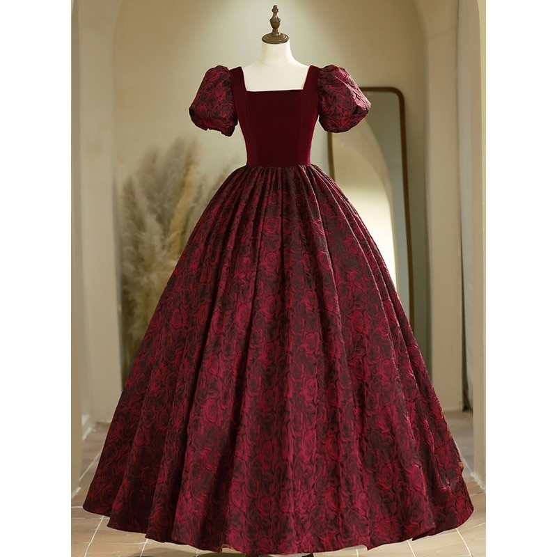 フランス製サテン ローズナイト ドレス 2025年 新作 ブライダル 声楽試験 披露宴 ドレス 女性用