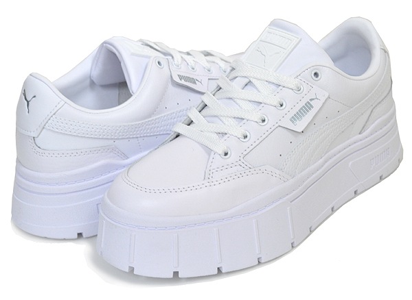 ウィメンズ メイズ スタック レザー 384412-01 レディース 厚底