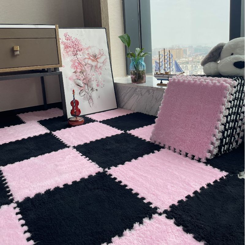 ルームベッドサイドスプライシングカーペットマットフロアマットベッドルームベッドサイドブランケットガーリーフォーム大面積完全カバーリビングルームホーム