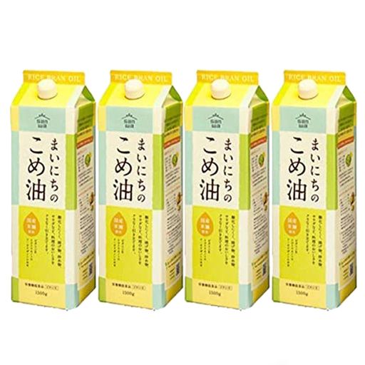 三和油脂 まいにちのこめ油 1500G 4本セット みづほ