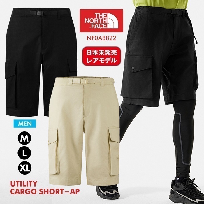 新作 ハーフパンツ ユーティリティ カーゴ パンツ NF0A8822 日常使い カジュアル フェス アウトドア 男性 メンズ