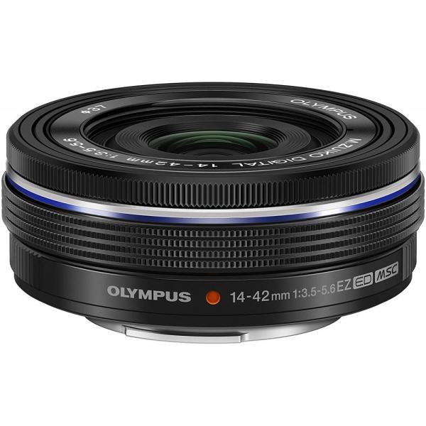【中古】オリンパス OLYMPUS 電動式パンケーキズームレンズ M.ZUIKO DIGITAL ED 14-42mm F3.5-5.6 EZ BLK