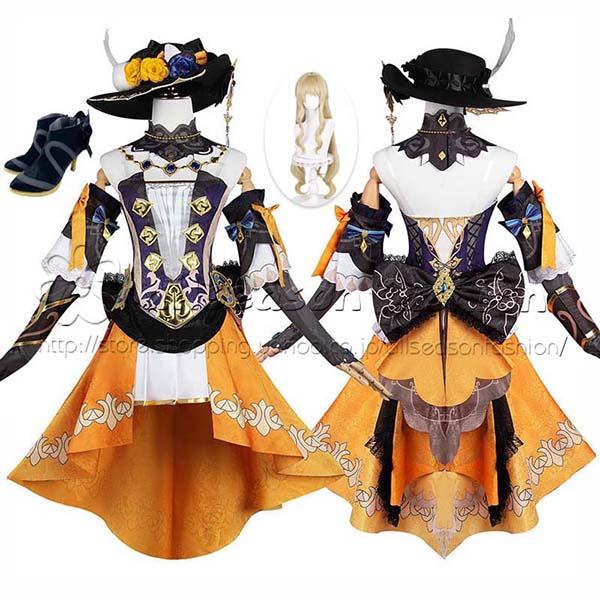 原神 げんしん genshin 風 ナヴィア Navia コスプレ衣装 ウィッグ 靴 クリスマス 文化祭