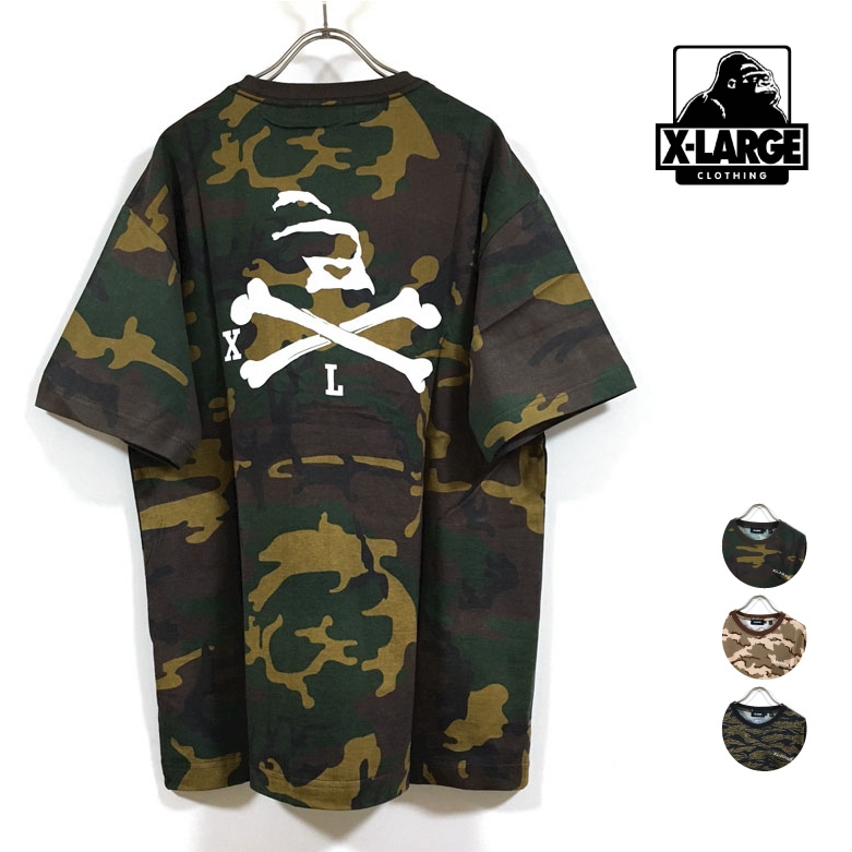 XLARGE エクストララージ SKULL CAMO S/S POCKET 半袖 Tシャツ メンズ