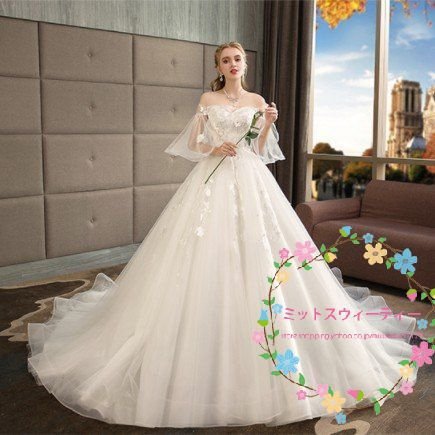 ウエディングドレス マタニティドレス エンパイア 安い 白 花嫁 ウェディングドレス 結婚式 ロング