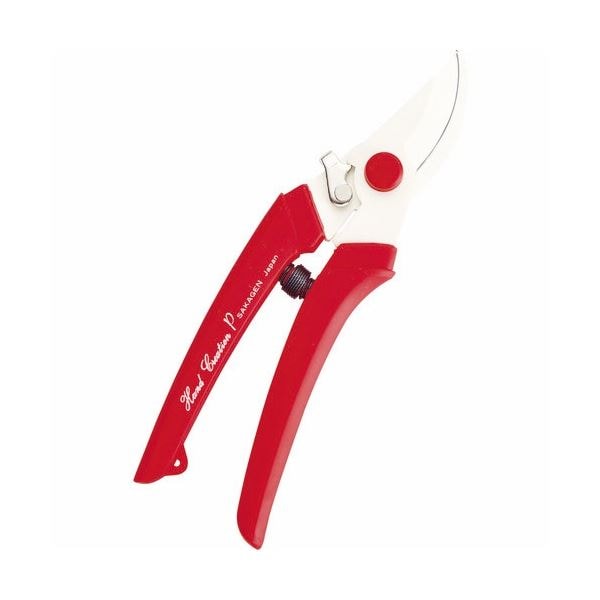 （まとめ）剪定ハサミ ハンドクリエーション P-180 赤 145 1丁 [x3セット]