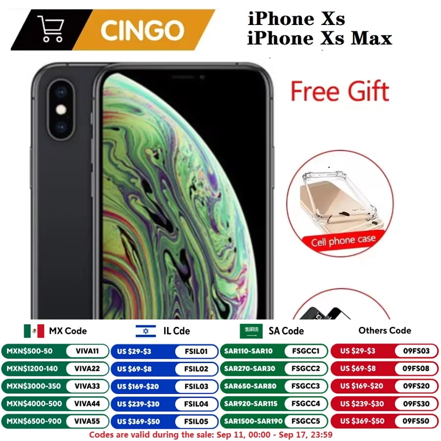 IPhone xs max 4g lteロック解除,オリジナル,スマートフォン,4g ram,64gb/256gb rom,ia12,バイオニックチップ,2658mah - 5