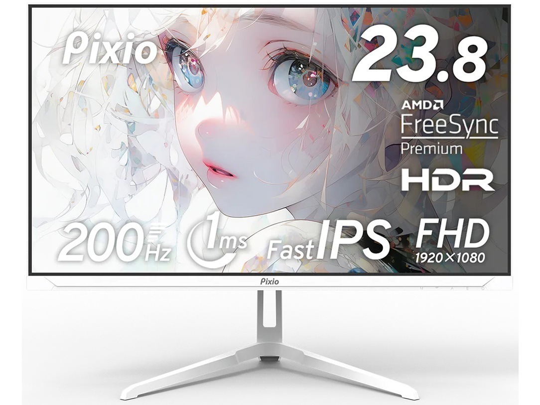 PX248 Wave White [23.8インチ ホワイト] 液晶ディスプレイ