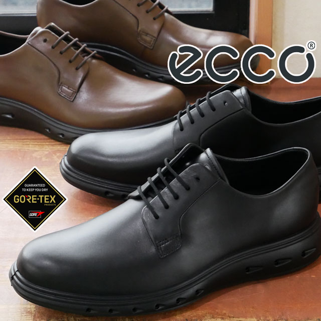 エコー ecco メンズ ビジネスシューズ 革靴 紳士靴 ハイブリッド 720 ゴアテックス サラウンド 防水 透湿 レザーシューズ 524704 01001 ブラック 黒 01705 ウォールナット