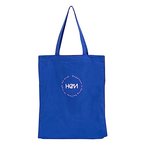 [] [ヘム] トートバッグ A3 推し活 39-714 軽量 オタ活 通学 買い物 エコバッグ うちわ ペンライト 帆布 【45】 ブルー