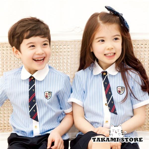 男女兼用その他の子供服その他双子 結婚式 キッズ洋装 男の子 【制服標準装備】子供セット 3点セット 半袖 卒業式服 女児 卒園式 ピアノ発表会 入学式 縞模様 小学生 女の子 男児