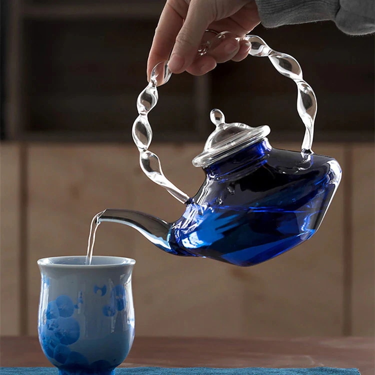 【急速出荷!】韓国ファッション ティーポット 大人気 カジュアル 気質 ガラス 耐熱 ガラスポット ティーセット