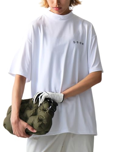 [アンティカ] ANTIQUA GOLF×STCH バック ロゴ Tシャツ 半袖 ZST-00069 レディース L 03 ホワイト