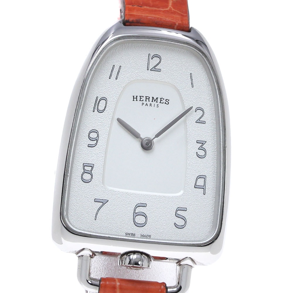 エルメス HERMES GA1.210 ギャロップ クォーツ レディース 内箱付き_845108【中古】