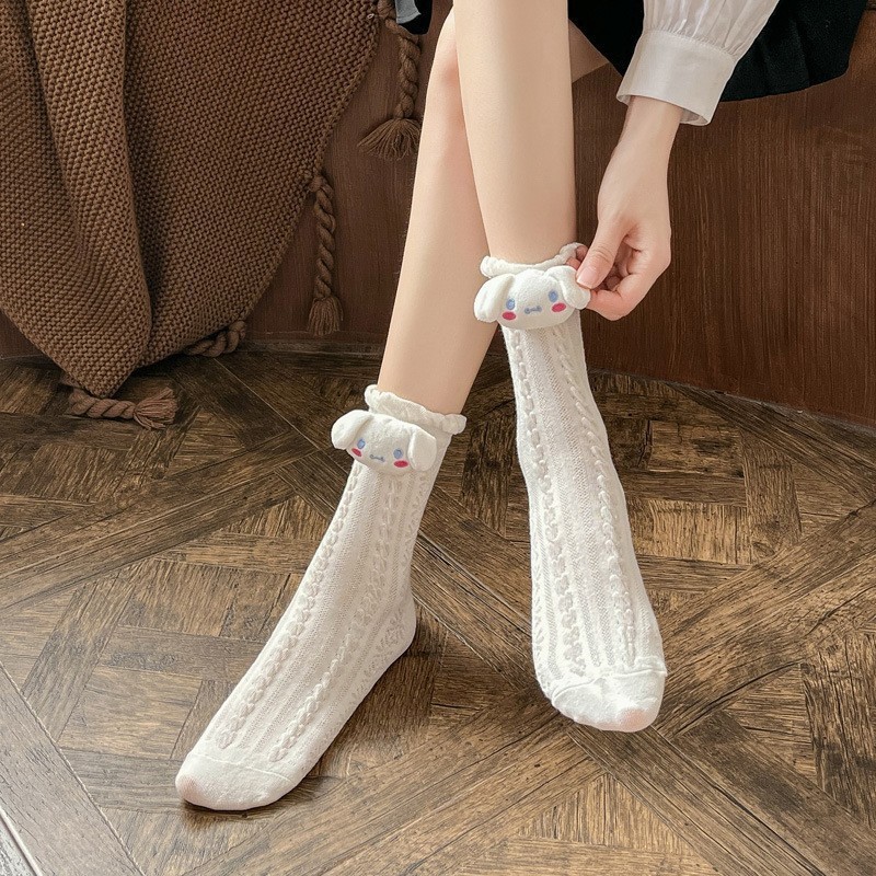 10個セット 少女心ソックス女性用ミッドソックス可愛い美ウサギ可愛いソックス